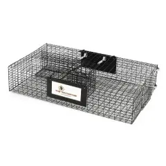 Rugged Ranch Large Metal Wire Live Catch & Release Trap Cage w/ Easy Open Top Lid & 2 Door System