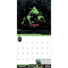 TF Publishing 2024 Wall Calendar 12"x12" Call of Duty