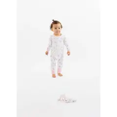 Sleep On It Infant Girls Floral Flamingo Zip-Front Coverall Pajama