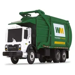Mack TerraPro Refuse Garbage Truck with Front Loader "Waste Management" White and Green 1/87 (HO) Diecast Model by First Gear