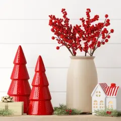 4pc Christmas Pick Set Red Berries - Wondershop&trade;