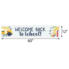 Big Dot of Happiness Back to School - First Day of School Classroom Decorations Banner