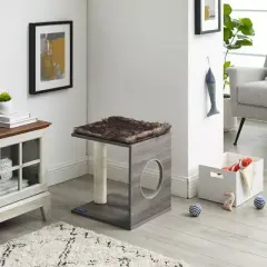 Sam's Pets Sheree 17"  Cat Tree In Gray Brown