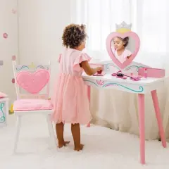 Princess Vanity Table and Chair Set - WildKin