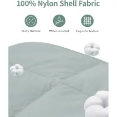 Narwey Puffy Makeup Bag for Travel Women Girl, Quilted Makeup Bag Cosmetic Bag