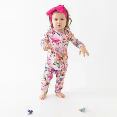 Infant Watercolor Butterfly Convertible One Piece - Posh Peanut