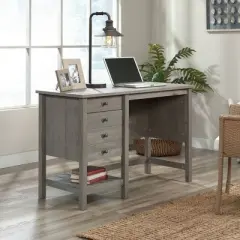 Cottage Road Computer Desk with Storage Mystic Oak- Sauder