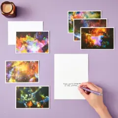 Best Paper Greetings 48-Pack Cosmic Blank Cards and Envelopes Greeting Cards Bulk Assortment with Envelopes for All Occasions, 6 Designs, 4 x 6 Inches