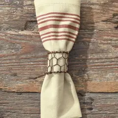 Park Designs Chicken Wire Napkin Ring Set of 4