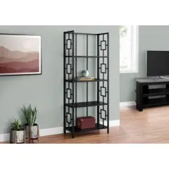 61.5" 4 Shelf Mix Material Etagere Bookcase - EveryRoom
