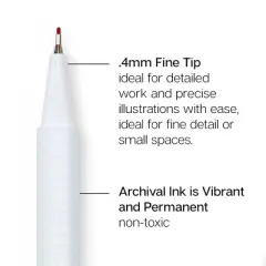 KINGART Fine Line Pens 24 Colors