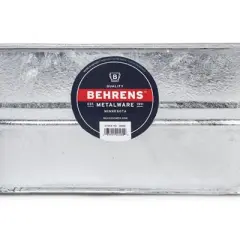 Behrens 5.5 Gallon Round Galvanized Weatherproof Steel Tub with Wire Handle and Offset Bottom for Indoor Home and Outdoor Garden Use, Silver