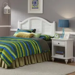 Home Bermuda Nightstand White/Espresso - Home Styles