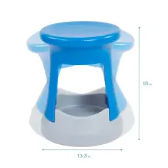 ECR4Kids Storage Wobble Stool, 18in Seat Height, Active Seating