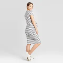 Short Sleeve T-Shirt Midi Maternity Dress - Isabel Maternity by Ingrid & Isabel&trade;