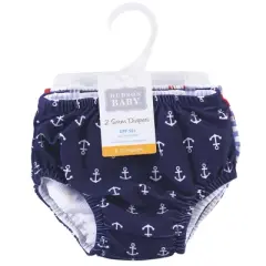 Hudson Baby Infant and Toddler Boy Swim Diapers, Anchors