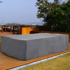 Outsunny Patio Sectional Furniture Sofa Cover, Waterproof Lightweight Polyster, 97"L x 65"W x 26"H