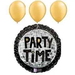 Loon Balloon Groovy 70s Party Decorations! Loon Balloon Disco Sparkle Gold Latex Balloon Set