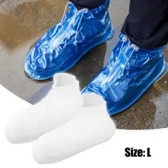 Unique Bargains Silicone Shoes Covers Rain Boots Reusable Rain Shoe Covers Non-Slip 1 Pair