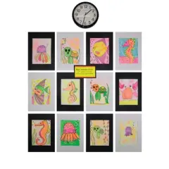 Pacon Pre-Cut Mat Frames, 12 x 18 Inches, Black, Pack of 12