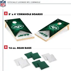 NFL New York Jets 2'x4' Wood Cornhole Set