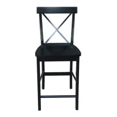 24" Martha X Back Counter Height Barstool - International Concepts