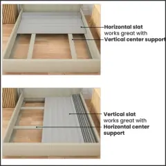 Continental Sleep, 0.75-Inch Standard Mattress Support Wooden Bunkie Board/Slats With Covered