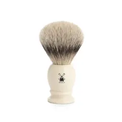 M&Uuml;HLE Classic Large Faux Ivory Silvertip Badger Shaving Brush