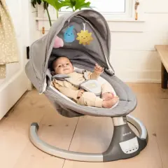 Jool Baby Nova Motorized Infant Baby Swing - Gray