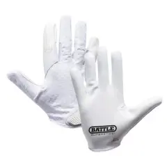 Battle Sports Youth Chameleon Receiver Football Glove - White/White - Medium