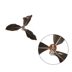 Unique Bargains Cat Feather Plaything Cat Wand Replacement Feather Compact Hair Dark Brown 3 Pcs