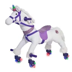 Power Pony Push Riding Toy - Crystal: Steel Pedal & Push, 3+ Years, 100 lb Capacity