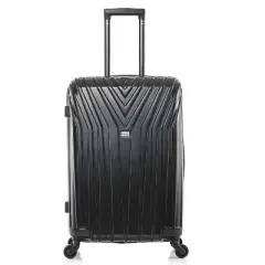 InUSA Vasty Lightweight Hardside Large Checked Spinner Suitcase