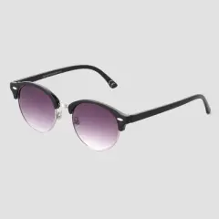 Women's Round Retro Metal Sunglasses - Universal Thread&trade; Black