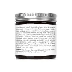 Olivia Care Activated Charcoal Tooth Polish Whitening Powder - Peppermint - 2oz