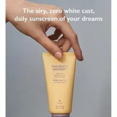 Haruharu Wonder Black Rice Moisture AiryFit Daily Sunscreen Unscented SPF 50 PA++++ (1.69 oz) Very High Sun Protection | Non-Greasy | Velvet Finish