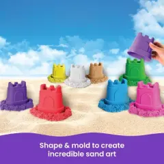 Kinetic Sand Castle Container Sand Art 10pk