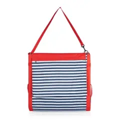 Picnic Time Beachcomber Portable Beach Chair & Tote - Blue Pinstripe