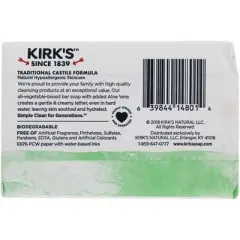Kirk's Natural Soothing Aloe Vera Gentle Castile Soap - 4 oz