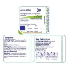 Avena Sativa 30C by Boiron Homeopathic Single Medicine For Stress & Sleep  -  80 Pellet