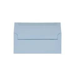 JAM Paper #10 Business Envelopes 4.125 x 9.5 Baby Blue Bulk 500/Box (2155778H)