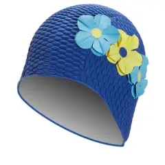 Sporti Floral Bubble Swim Cap