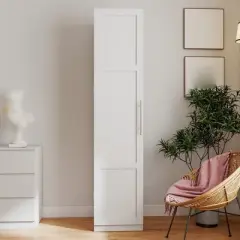 70" Kitchen Pantry Cabinet, Freestanding Bathroom Storage Cabinet, Wood Cupboard with Adjustable Shelves, Coffee Bar Floor Cabinet for Living Room