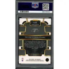 Victor Wembanyama Rookie Card 2023-24 Select Blue #87 PSA 10