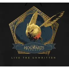 Hogwarts Legacy Bird Live The Unwritten Long Sleeve Men's Black Hooded Sweatshirt