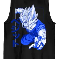 Dragon Ball Z Vertigo Crew Neck Sleeveless Black Men's Tank Top