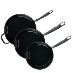 Maestro 3-Piece Nonstick Stainless Steel Frying Pan Set