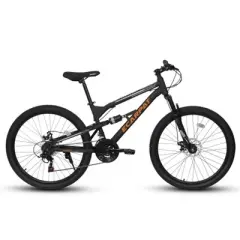 VASIP 26" Mountain Bike, 21 Speeds Steel Mountain Bike, Disc Brakes and Dual/Full Suspension MTB, Adult Sport Bicycle for Trail, Snow, Commuter