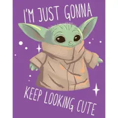 Girl's Star Wars The Mandalorian The Child Looking Cute T-Shirt