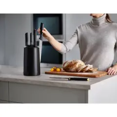 Joseph Joseph Elevate Knives 5pc Carousel Set: Stainless Steel Cutlery, Forged Kitchen Knife Set, Hand Wash, Multicolor